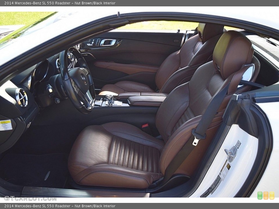 Nut Brown/Black Interior Front Seat for the 2014 Mercedes-Benz SL 550 Roadster #140006098