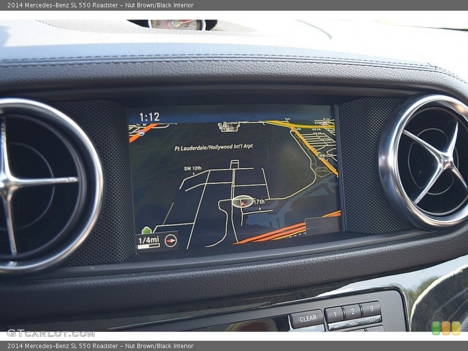 Nut Brown/Black Interior Navigation for the 2014 Mercedes-Benz SL 550 Roadster #140006541