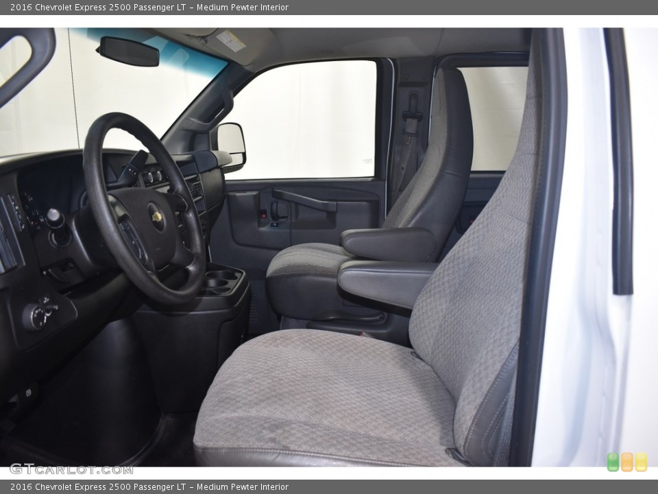 Medium Pewter Interior Front Seat for the 2016 Chevrolet Express 2500 Passenger LT #140007724