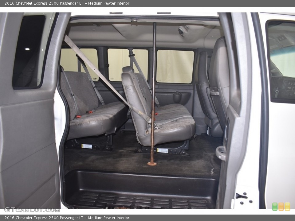 Medium Pewter Interior Rear Seat for the 2016 Chevrolet Express 2500 Passenger LT #140007787