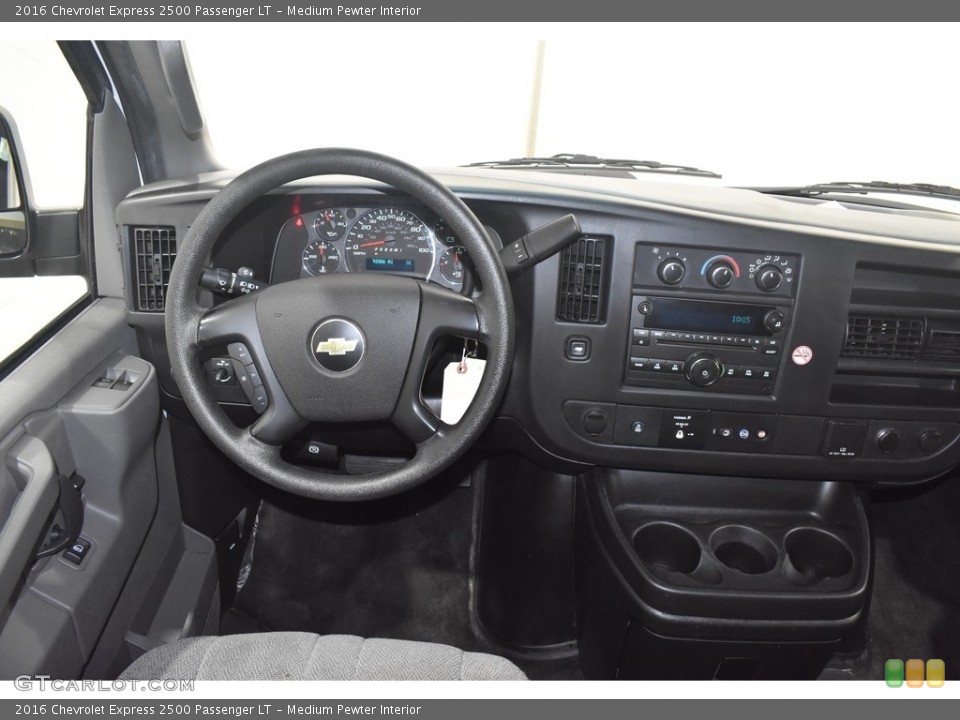 Medium Pewter Interior Dashboard for the 2016 Chevrolet Express 2500 Passenger LT #140007853