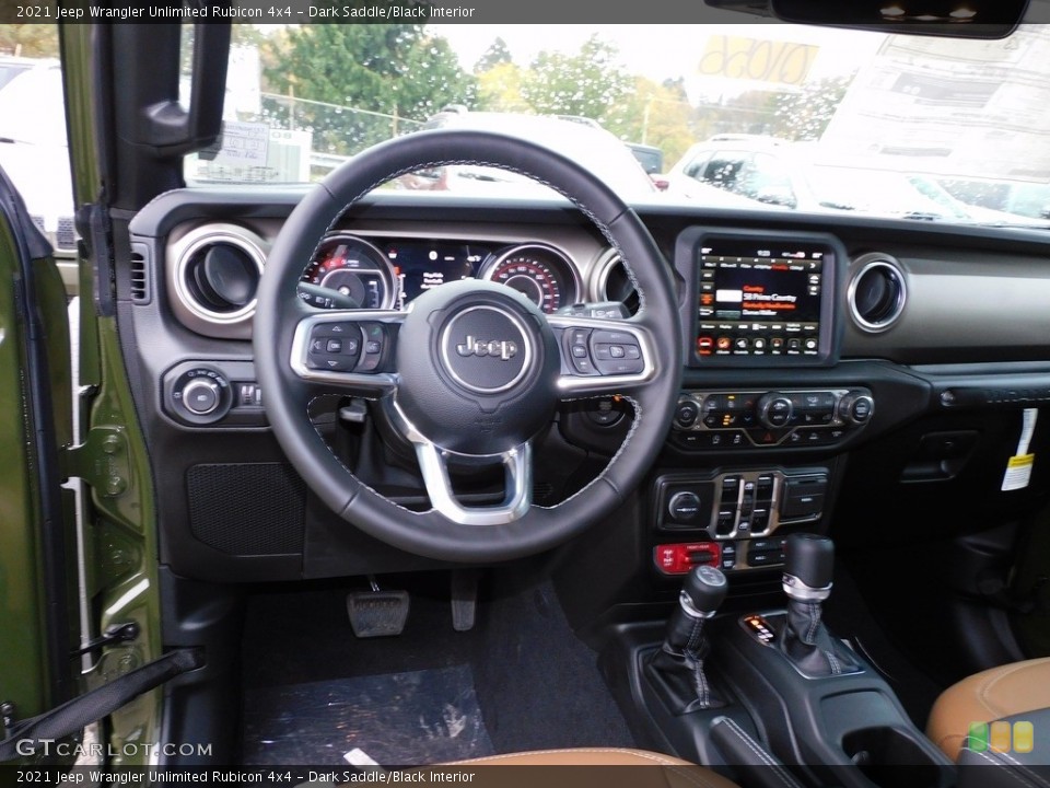 Dark Saddle/Black Interior Dashboard for the 2021 Jeep Wrangler Unlimited Rubicon 4x4 #140009776