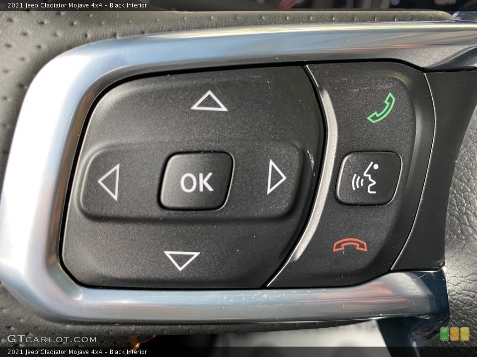 Black Interior Steering Wheel for the 2021 Jeep Gladiator Mojave 4x4 #140009986