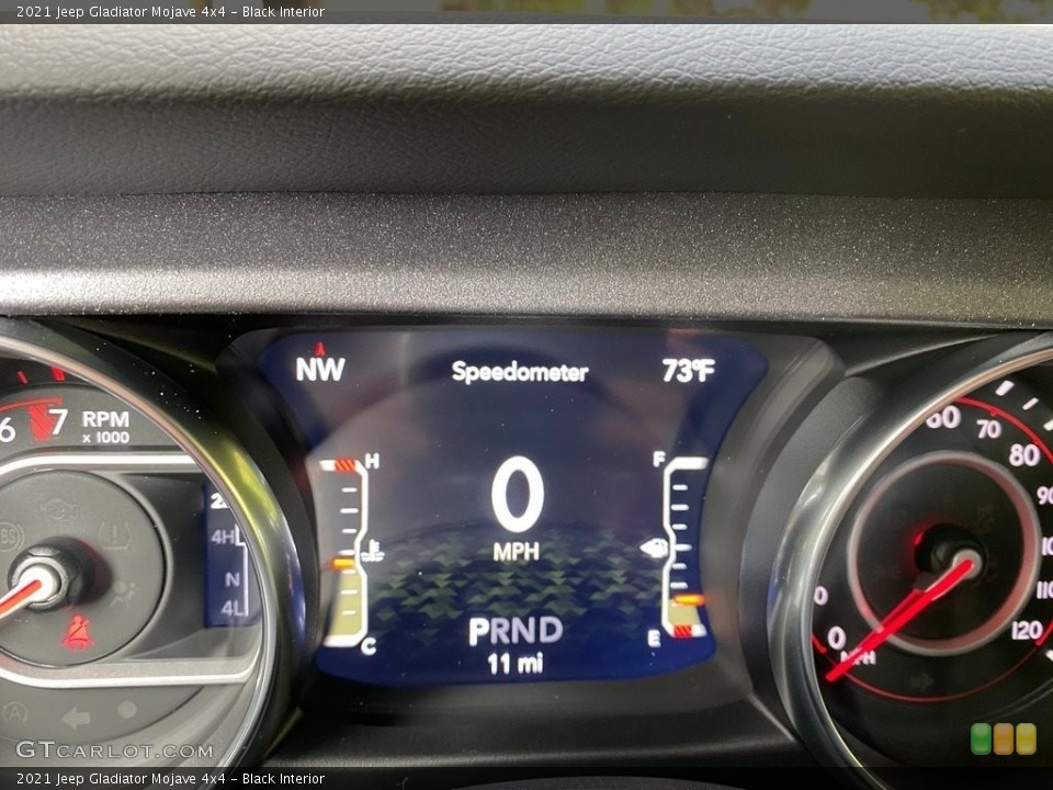 Black Interior Gauges for the 2021 Jeep Gladiator Mojave 4x4 #140010015