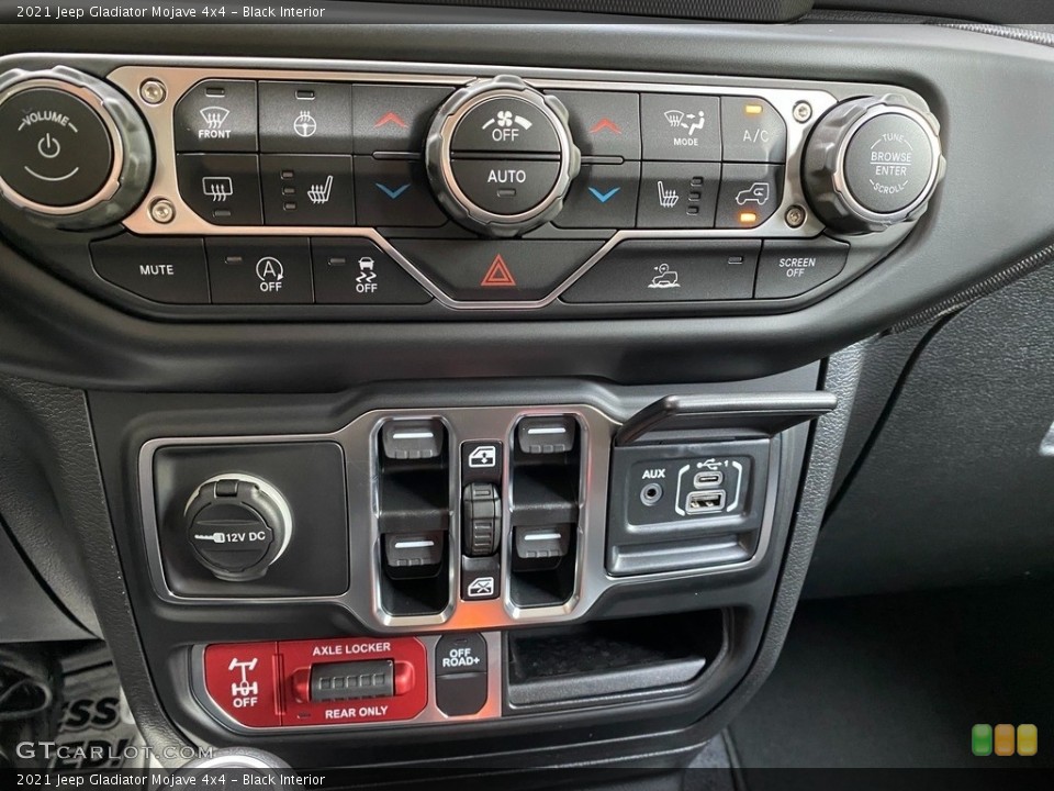 Black Interior Controls for the 2021 Jeep Gladiator Mojave 4x4 #140010103
