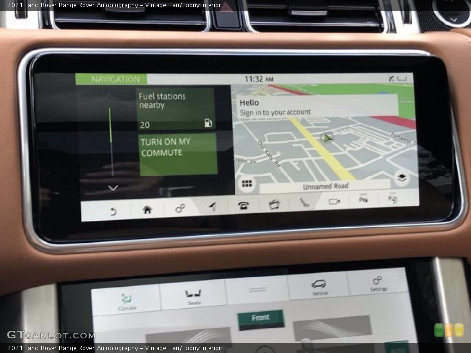 Vintage Tan/Ebony Interior Navigation for the 2021 Land Rover Range Rover Autobiography #140010127
