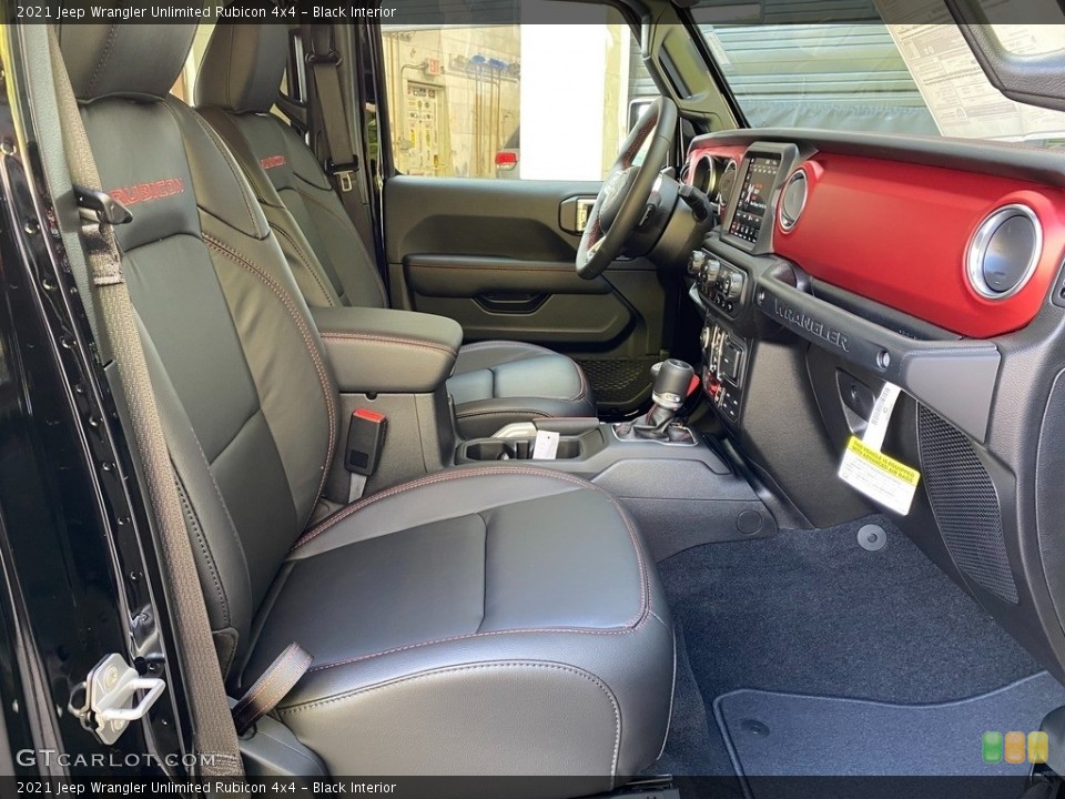 Black Interior Front Seat for the 2021 Jeep Wrangler Unlimited Rubicon 4x4 #140010562