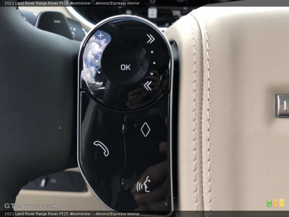Almond/Espresso Interior Steering Wheel for the 2021 Land Rover Range Rover P525 Westminster #140010565