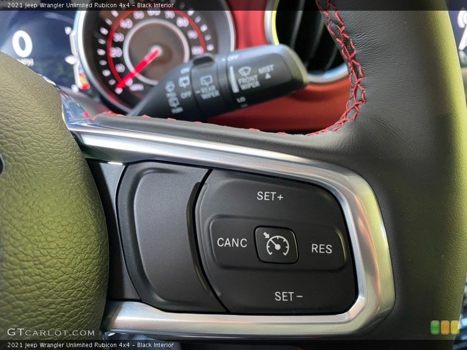 Black Interior Steering Wheel for the 2021 Jeep Wrangler Unlimited Rubicon 4x4 #140010628