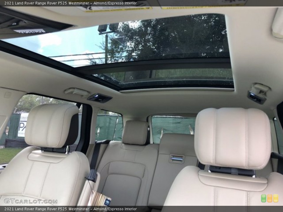 Almond/Espresso Interior Sunroof for the 2021 Land Rover Range Rover P525 Westminster #140010754