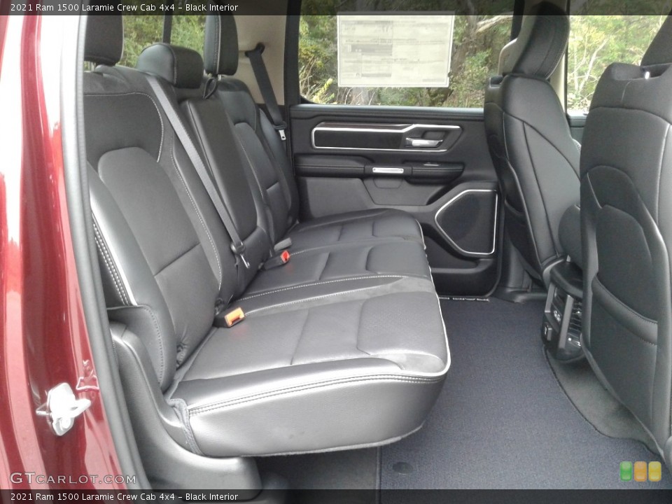 Black Interior Rear Seat for the 2021 Ram 1500 Laramie Crew Cab 4x4 #140011147