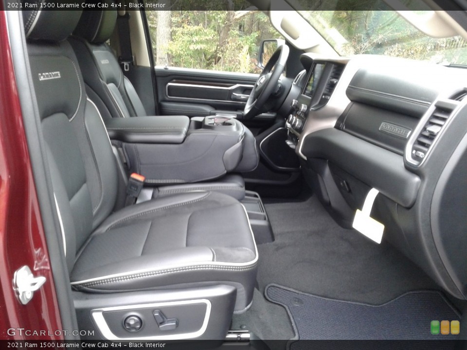 Black Interior Front Seat for the 2021 Ram 1500 Laramie Crew Cab 4x4 #140011184