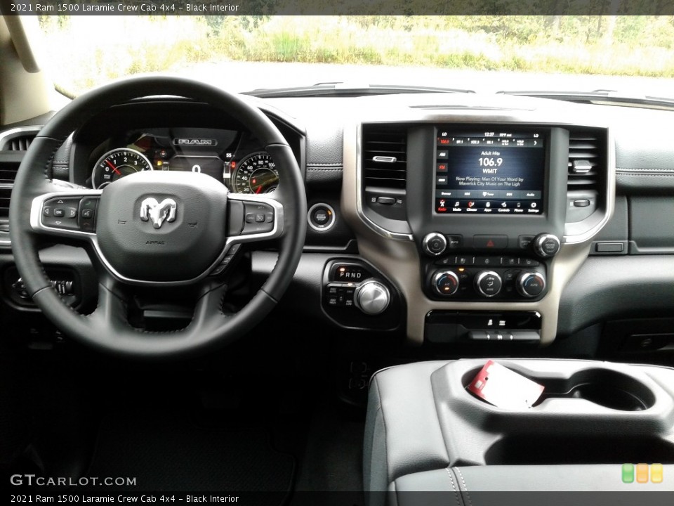 Black Interior Dashboard for the 2021 Ram 1500 Laramie Crew Cab 4x4 #140011204
