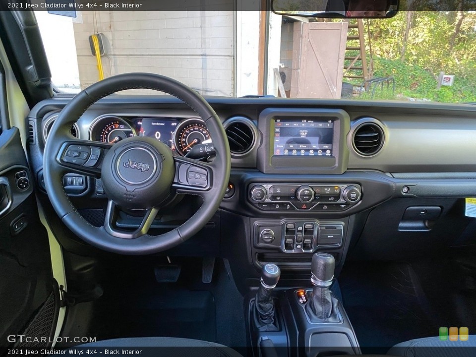 Black Interior Dashboard for the 2021 Jeep Gladiator Willys 4x4 #140011813