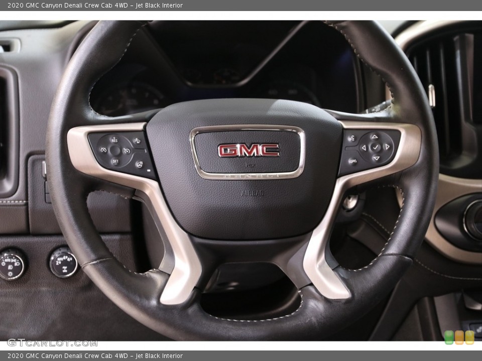 Jet Black Interior Steering Wheel for the 2020 GMC Canyon Denali Crew Cab 4WD #140015131
