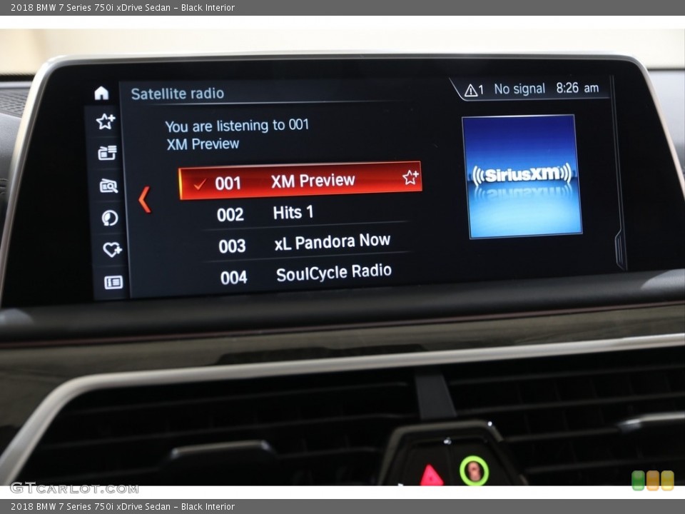 Black Interior Audio System for the 2018 BMW 7 Series 750i xDrive Sedan #140016106