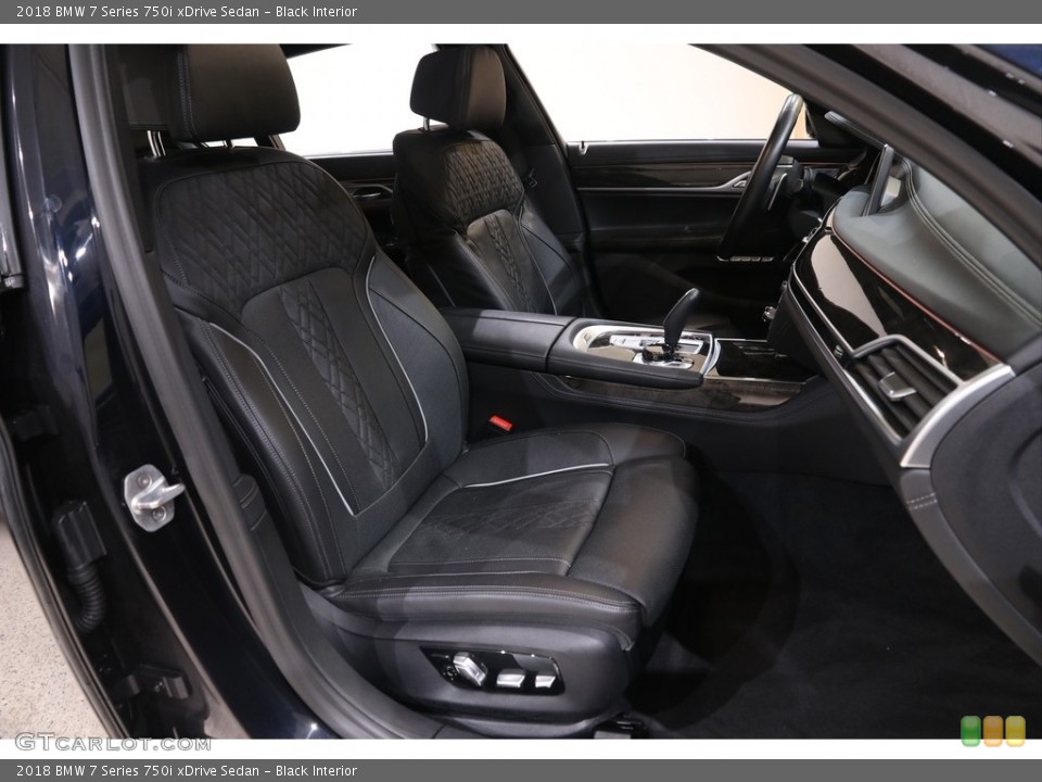 Black Interior Front Seat for the 2018 BMW 7 Series 750i xDrive Sedan #140016268