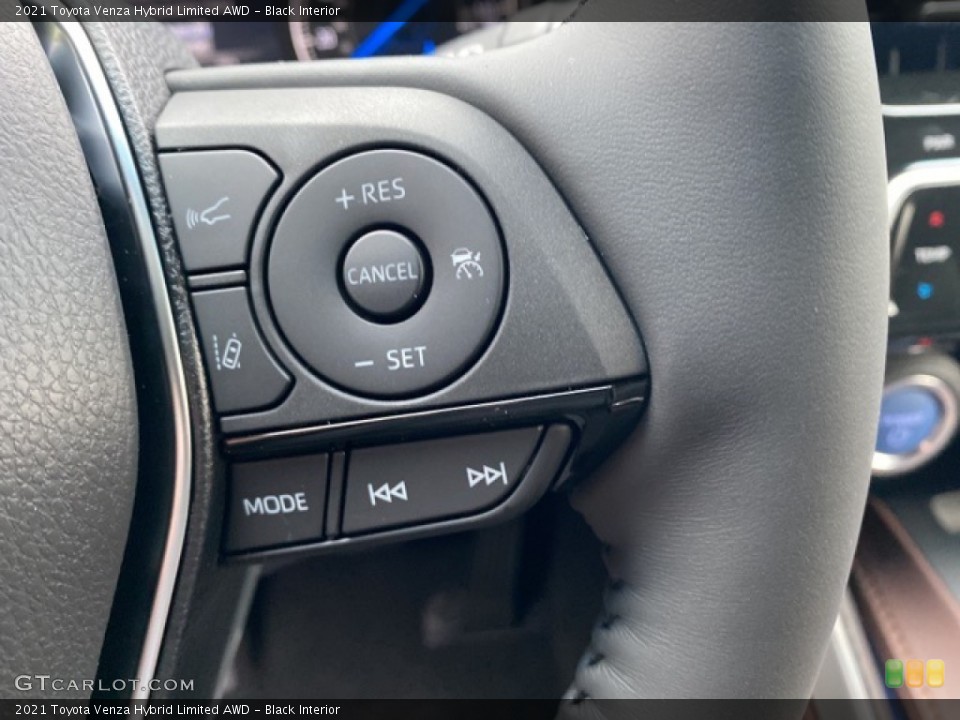 Black Interior Steering Wheel for the 2021 Toyota Venza Hybrid Limited AWD #140017232