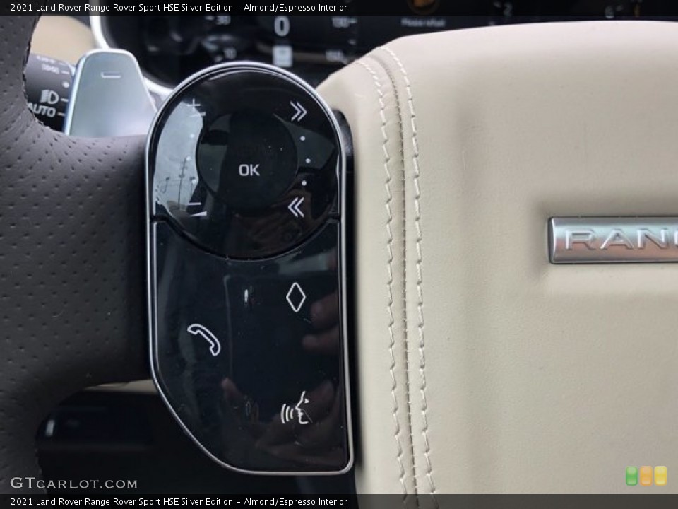 Almond/Espresso Interior Steering Wheel for the 2021 Land Rover Range Rover Sport HSE Silver Edition #140020391