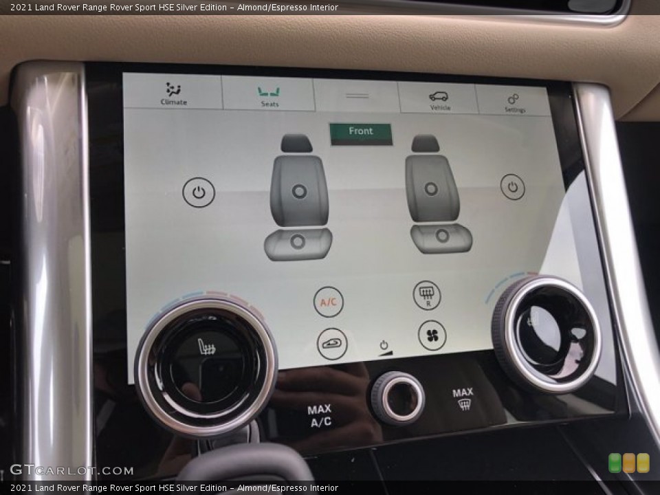 Almond/Espresso Interior Controls for the 2021 Land Rover Range Rover Sport HSE Silver Edition #140020646