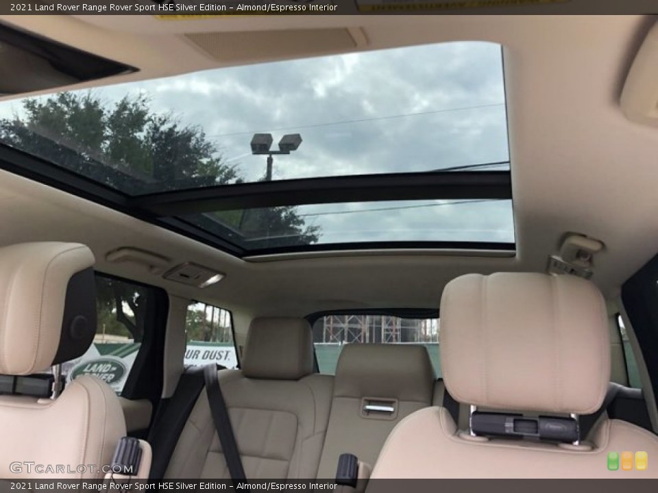 Almond/Espresso Interior Sunroof for the 2021 Land Rover Range Rover Sport HSE Silver Edition #140020718