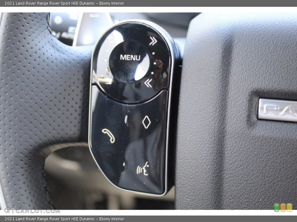 Ebony Interior Steering Wheel for the 2021 Land Rover Range Rover Sport HSE Dynamic #140021255