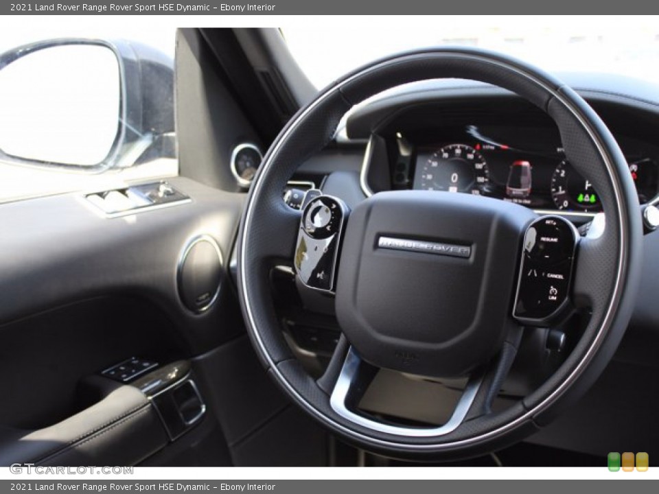 Ebony Interior Steering Wheel for the 2021 Land Rover Range Rover Sport HSE Dynamic #140021372