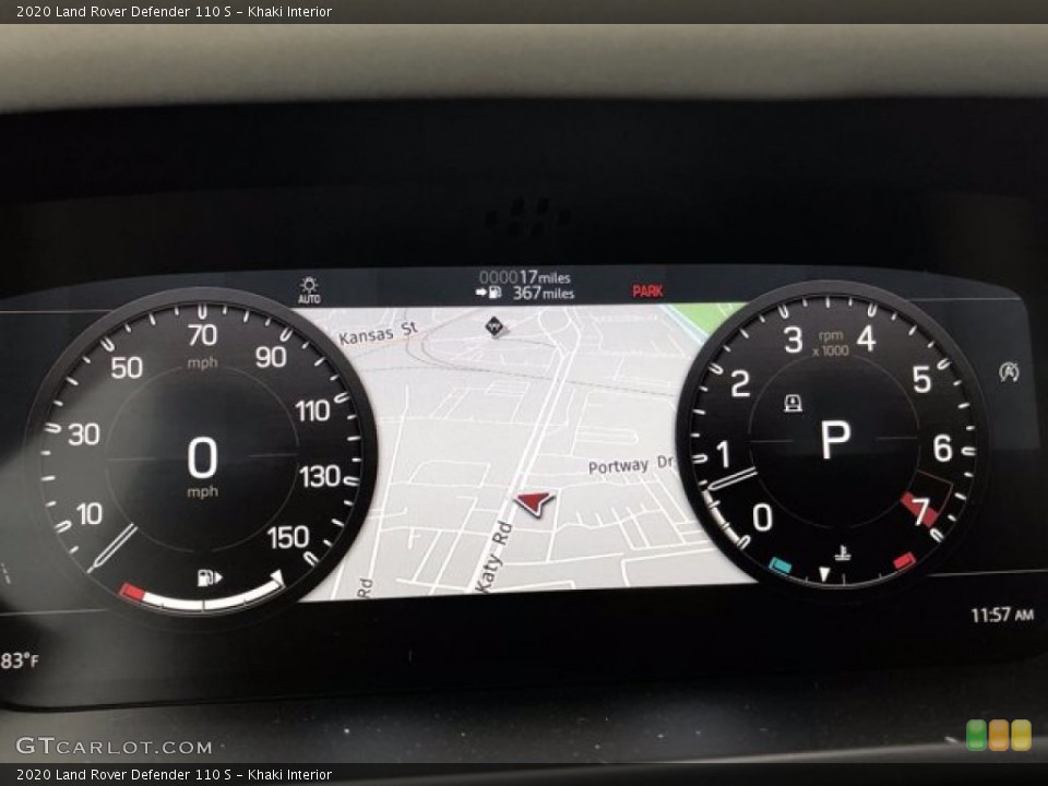Khaki Interior Gauges for the 2020 Land Rover Defender 110 S #140021807