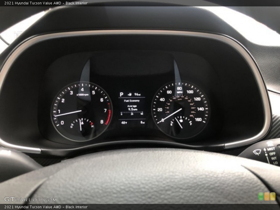Black Interior Gauges for the 2021 Hyundai Tucson Value AWD #140022755