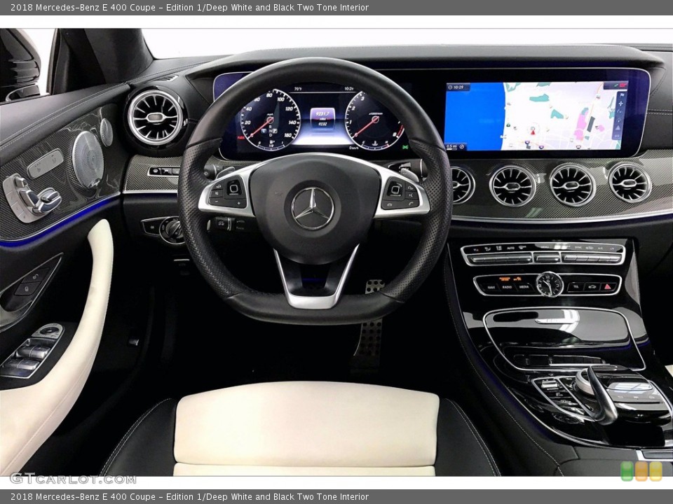 Edition 1/Deep White and Black Two Tone Interior Dashboard for the 2018 Mercedes-Benz E 400 Coupe #140023289