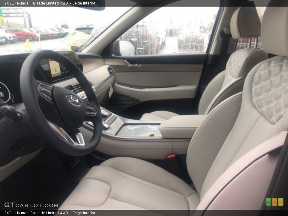 Beige Interior Front Seat for the 2021 Hyundai Palisade Limited AWD #140024114