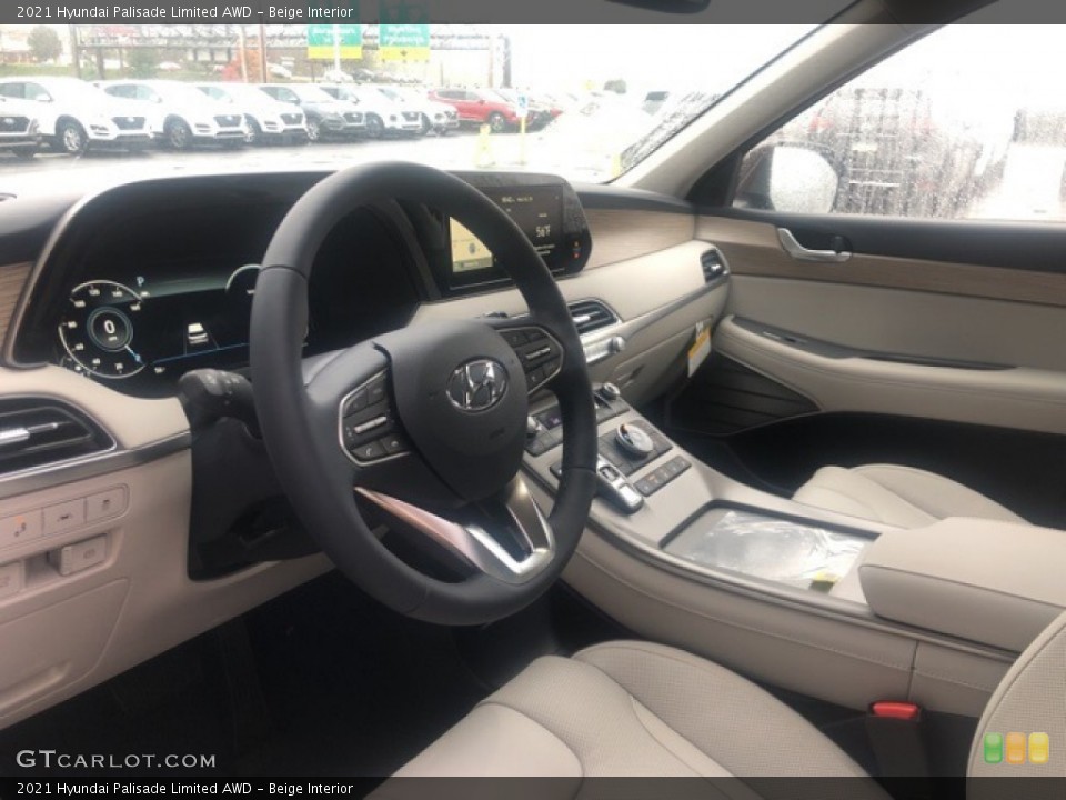 Beige 2021 Hyundai Palisade Interiors