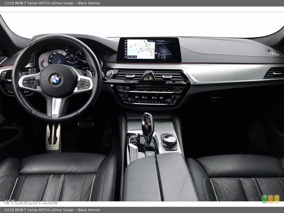 Black Interior Photo for the 2018 BMW 5 Series M550i xDrive Sedan #140028568