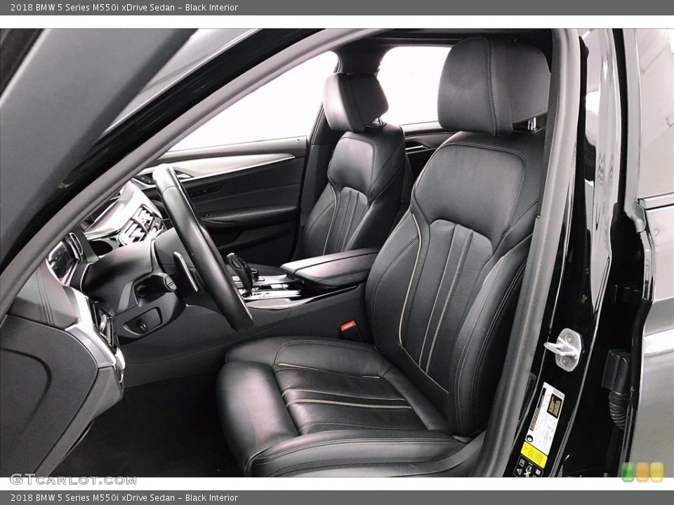 Black Interior Front Seat for the 2018 BMW 5 Series M550i xDrive Sedan #140028634