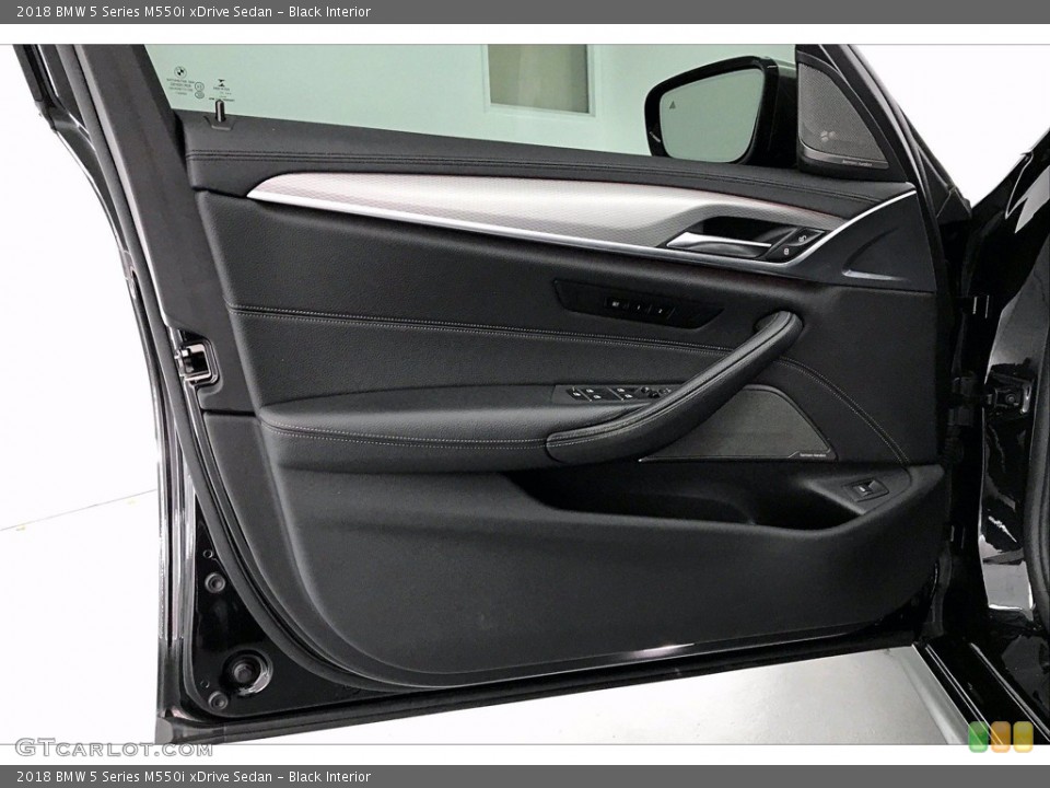 Black Interior Door Panel for the 2018 BMW 5 Series M550i xDrive Sedan #140028853