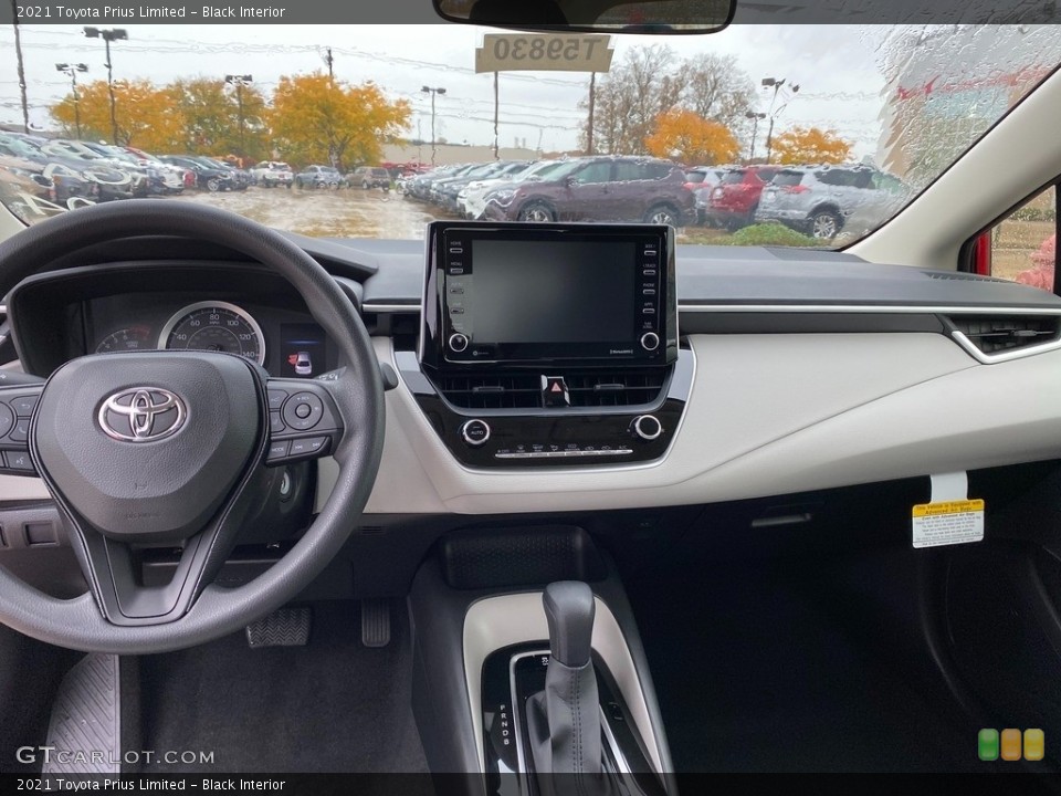 Black Interior Dashboard for the 2021 Toyota Prius Limited #140029525