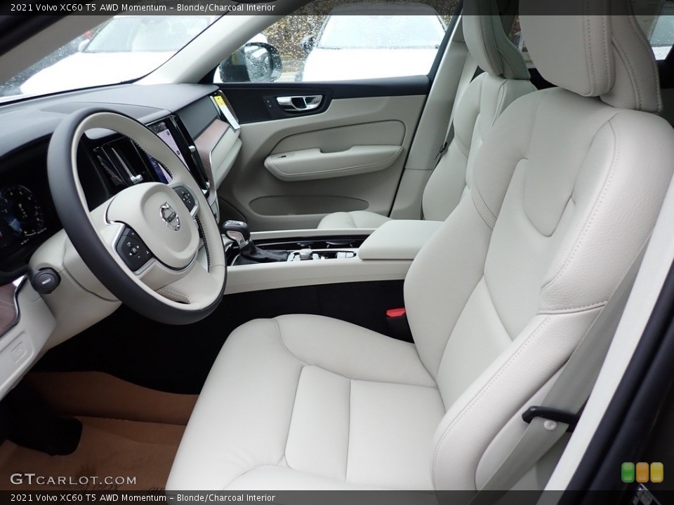 Blonde/Charcoal Interior Front Seat for the 2021 Volvo XC60 T5 AWD Momentum #140030662