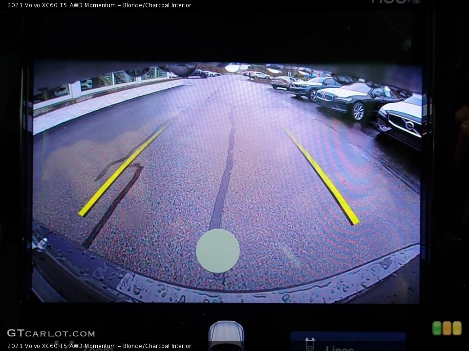 Blonde/Charcoal Interior Navigation for the 2021 Volvo XC60 T5 AWD Momentum #140030800
