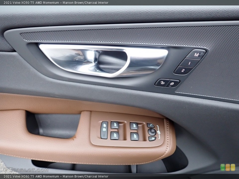 Maroon Brown/Charcoal Interior Door Panel for the 2021 Volvo XC60 T5 AWD Momentum #140031043