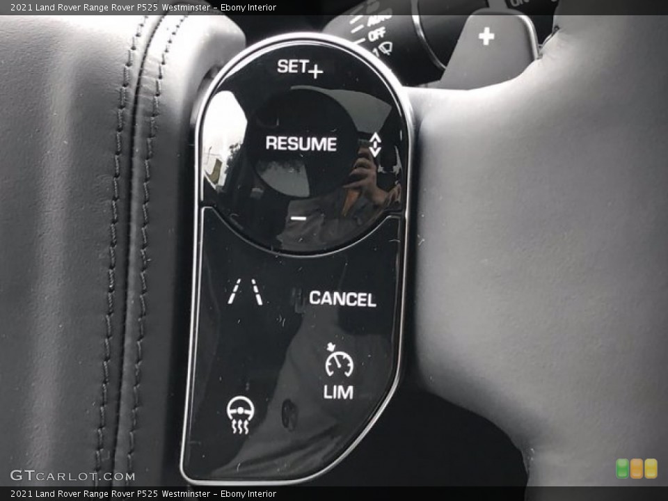Ebony Interior Steering Wheel for the 2021 Land Rover Range Rover P525 Westminster #140031373
