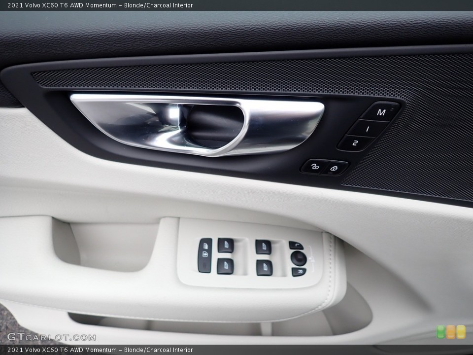 Blonde/Charcoal Interior Door Panel for the 2021 Volvo XC60 T6 AWD Momentum #140031378