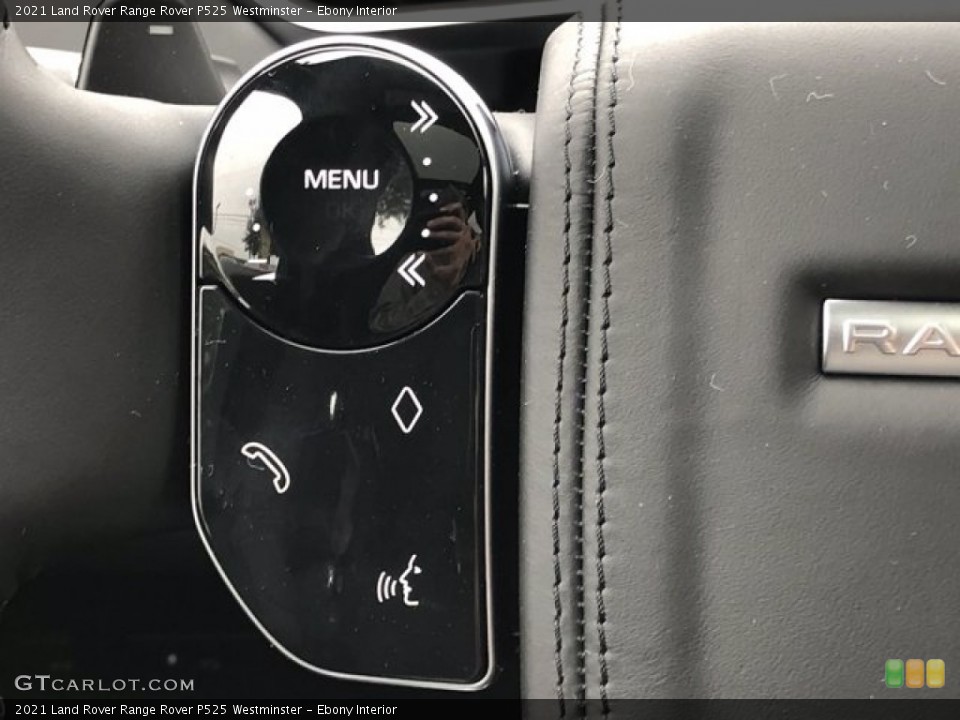 Ebony Interior Steering Wheel for the 2021 Land Rover Range Rover P525 Westminster #140031391