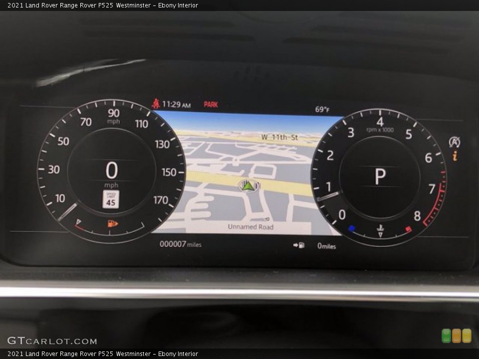 Ebony Interior Gauges for the 2021 Land Rover Range Rover P525 Westminster #140031427