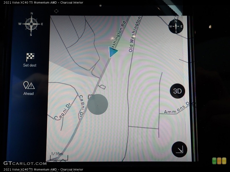 Charcoal Interior Navigation for the 2021 Volvo XC40 T5 Momentum AWD #140031769