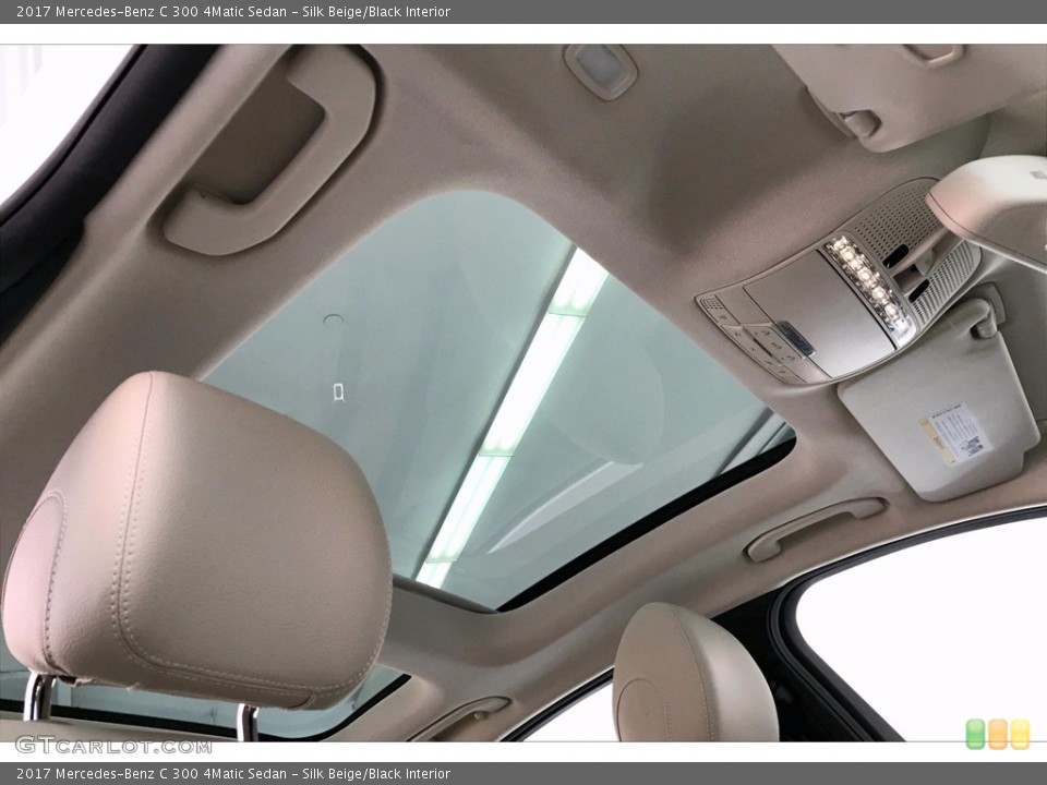 Silk Beige/Black Interior Sunroof for the 2017 Mercedes-Benz C 300 4Matic Sedan #140032129