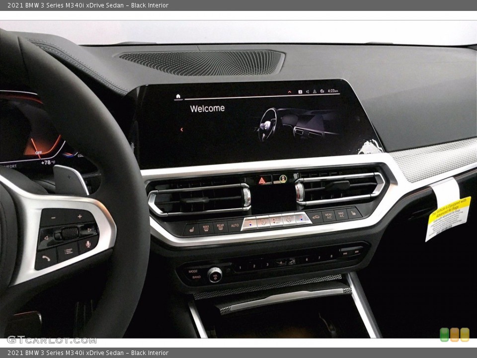 Black Interior Controls for the 2021 BMW 3 Series M340i xDrive Sedan #140032396