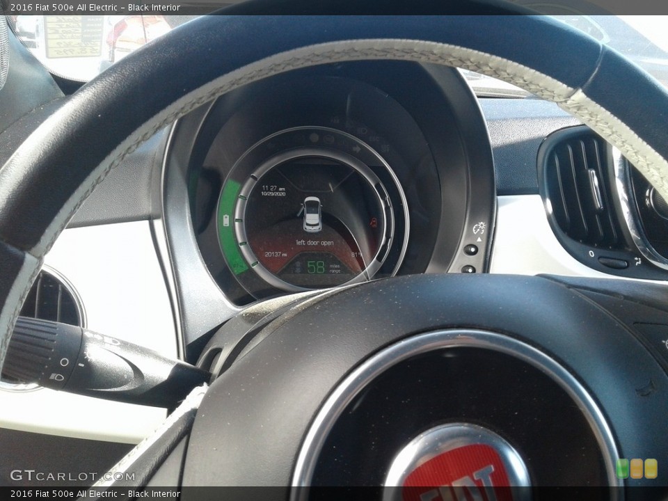 Black Interior Gauges for the 2016 Fiat 500e All Electric #140033164