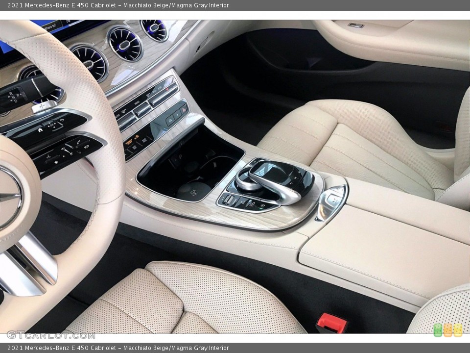 Macchiato Beige/Magma Gray Interior Controls for the 2021 Mercedes-Benz E 450 Cabriolet #140033386