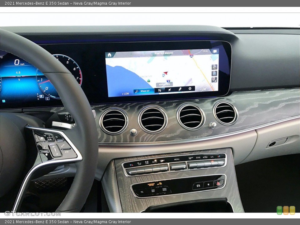 Neva Gray/Magma Gray Interior Navigation for the 2021 Mercedes-Benz E 350 Sedan #140033578