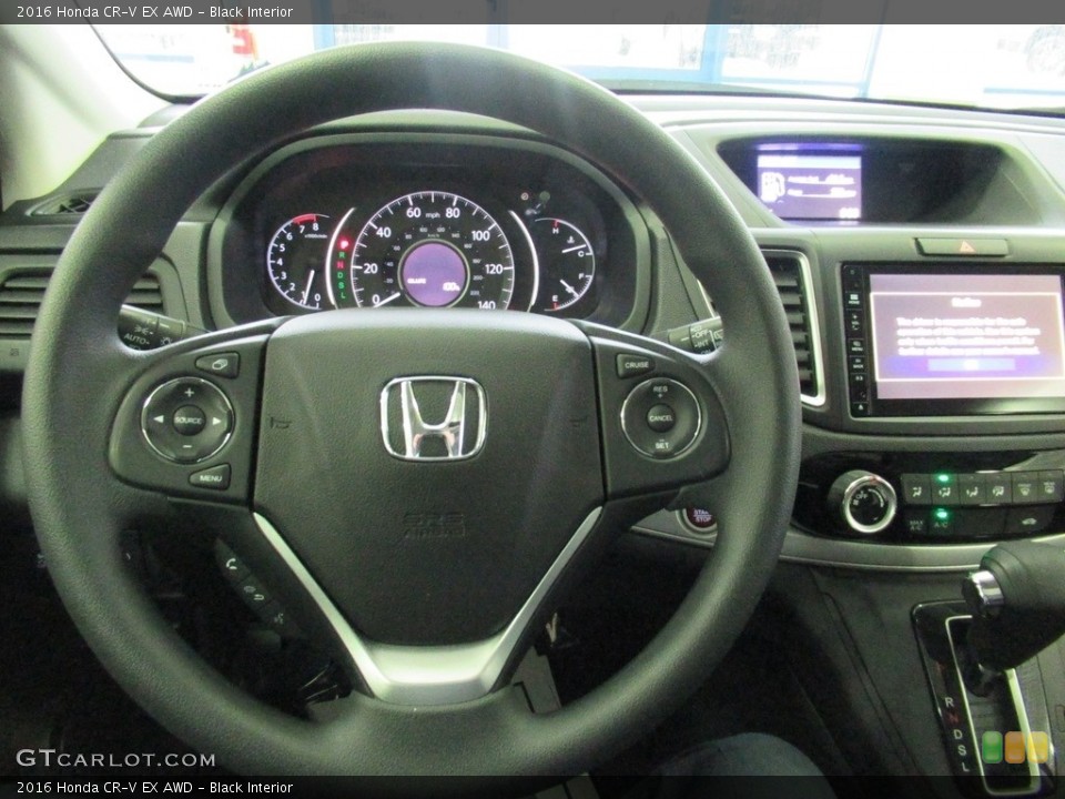 Black Interior Steering Wheel for the 2016 Honda CR-V EX AWD #140035909
